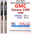 thumbnail image 1 of 2008 GMC Savana 1500 Beam Blade Wipers (Set of 2), 1 of 3