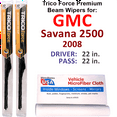 thumbnail image 1 of 2008 GMC Savana 2500 Performance Beam Wipers (Set of 2), 1 of 3
