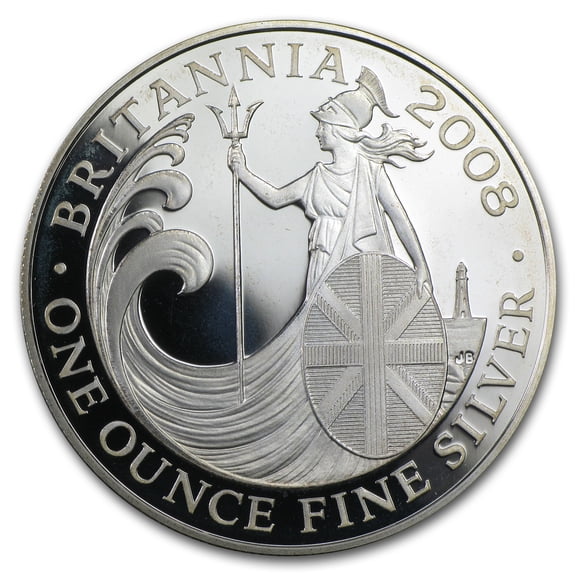 2008 Great Britain 1 oz Silver Proof Britannia (w/Box & COA)