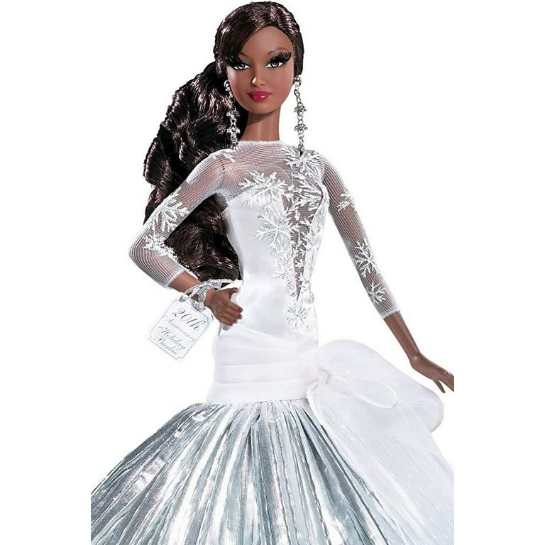 2008 Holiday Barbie Doll African American Mattel L9644 Walmart