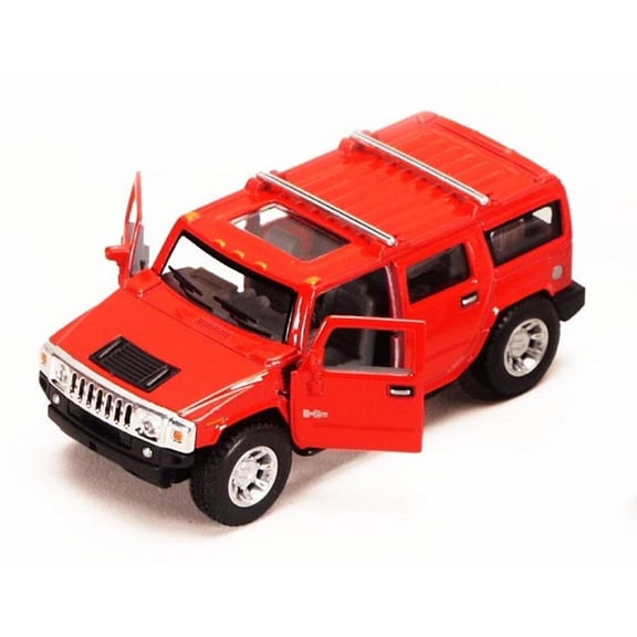 2008 Hummer H2 SUV, Red - Kinsmart 5337D - 1/40 scale Diecast Model Toy Car (Brand New, but NOT IN BOX)