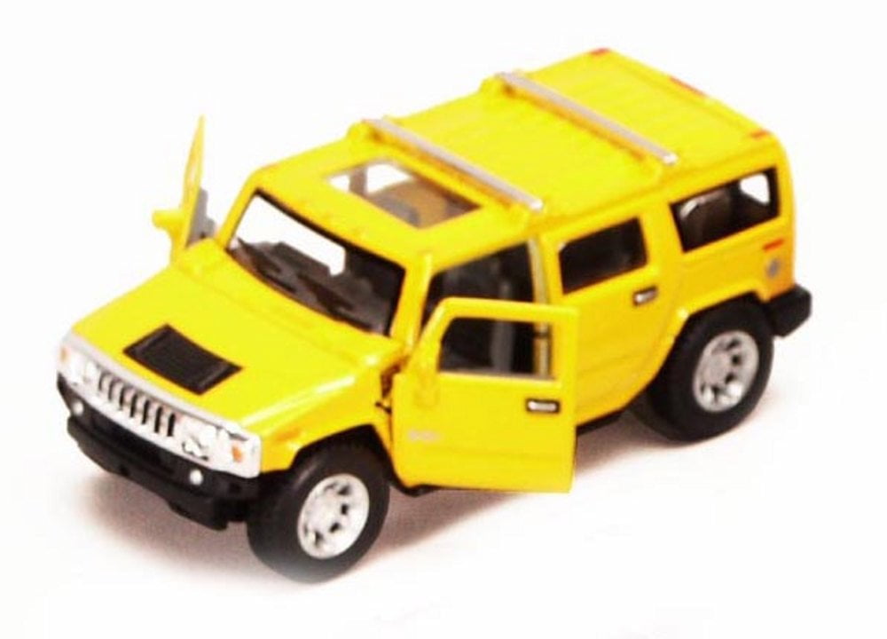 2008 Hummer H2 SUV, Yellow - Kinsmart 5337D - 1/40 scale 2008 Hummer H2 SUV, Yellow - Kinsmart 5337D - 1/40 scale