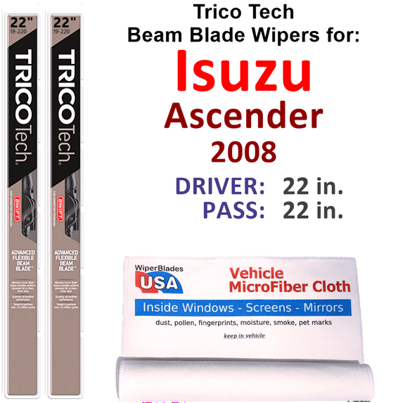 2008 Isuzu Ascender Beam Blade Wipers (Set of 2)