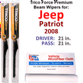 thumbnail image 1 of 2008 Jeep Patriot Performance Beam Wipers (Set of 2), 1 of 3