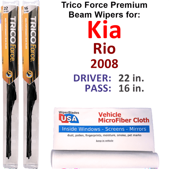 2008 Kia Rio Performance Beam Wipers (Set of 2)