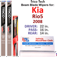 thumbnail image 1 of 2008 Kia Rio5 Beam Blade Wipers (Set of 3) w/Rear Wiper, 1 of 3