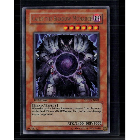 Yu-Gi-Oh! Caius the Shadow Monarch SDDE-EN001 UR Lightly Played Excellent 1st Edition Trading Card