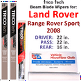 thumbnail image 1 of 2008 Land Rover Range Rover Sport Beam Blade Wipers (Set of 3) w/Rear Wiper, 1 of 3