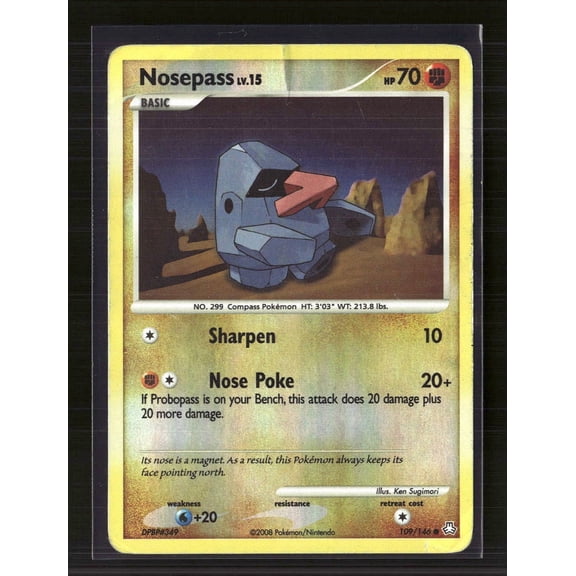 2008 Legends Awakened Nosepass Reverse Holo #109/146