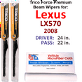 thumbnail image 1 of 2008 Lexus LX570 Performance Beam Wipers (Set of 2), 1 of 3