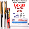 thumbnail image 1 of 2008 Lexus RX400h Performance Beam Wipers (Set of 3) w/Rear Wiper, 1 of 3