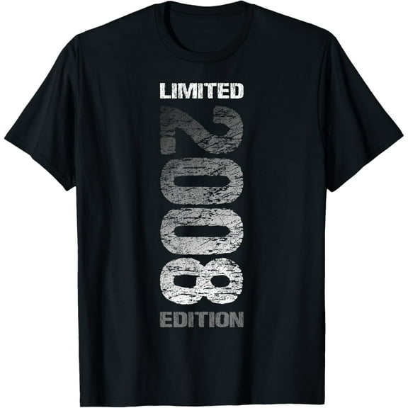 2008 Limited Edition 16th Birthday Born 2008 T-ShirtMen and women, Black T-shirt, size: Extra large