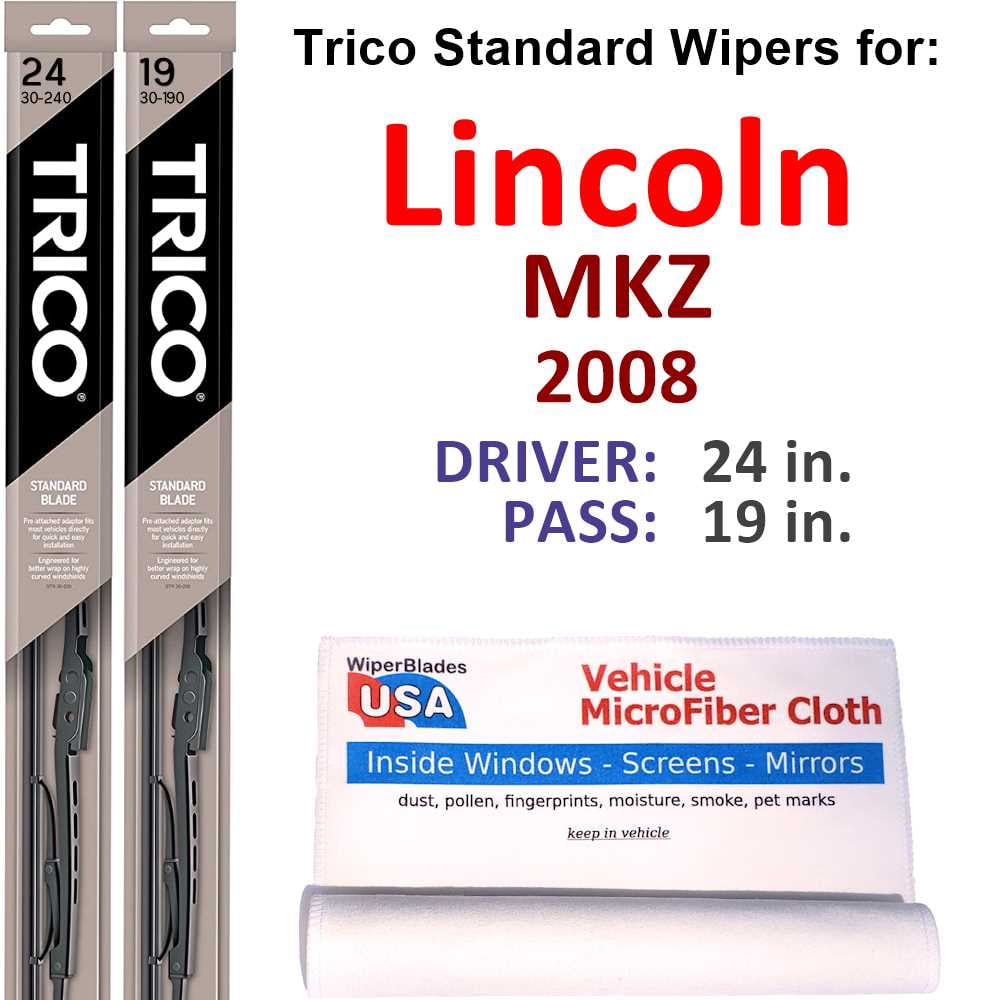 2008 Lincoln MKZ Wiper Blades (Set of 2) - Walmart.com