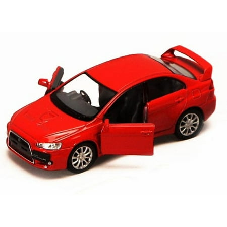 2008 Mitsubishi Lancer Evolution X, Red - Kinsmart 5329D - 1/36 scale Diecast Model Toy Car (Brand New, but NOT IN BOX)