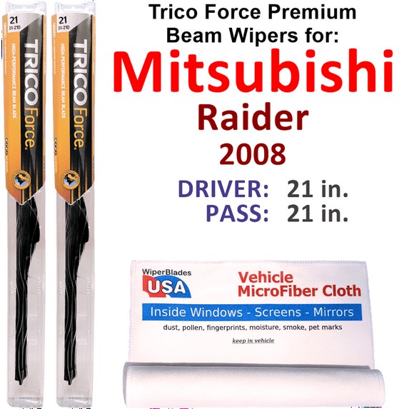 2008 Mitsubishi Raider Performance Beam Wipers (Set of 2)