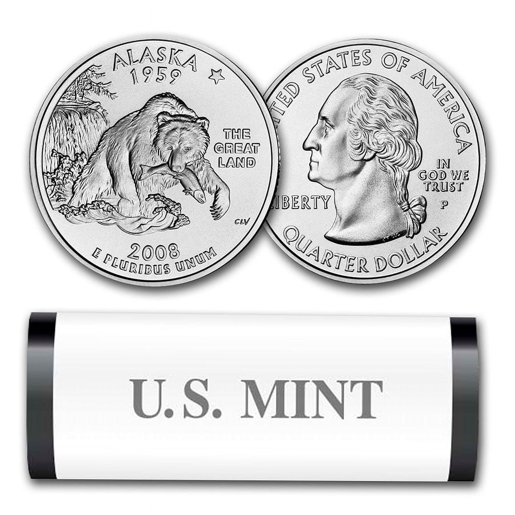 2008-P Alaska Statehood Quarter 40-Coin Roll (Mint Wrapped