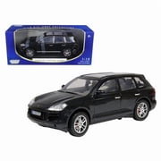 2008 Porsche Cayenne Turbo Metallic Black 1-18 Diecast Model Car