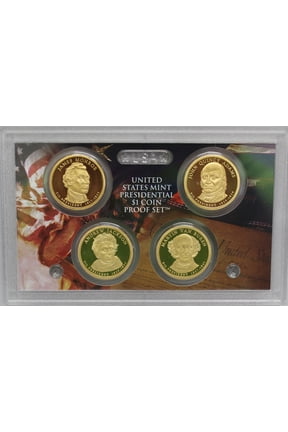 2008 Presidential Dollar Proof Set - 4-Coin Clear Case Set (No Box or COA)