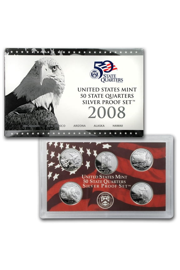 2008-S 50 State Quarters Proof Set (Silver)