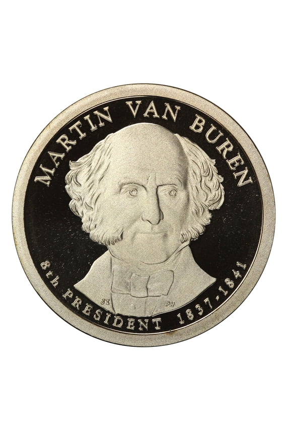 2008-S Martin Van Buren Presidential Dollar Gem Deep Cameo Proof Coin