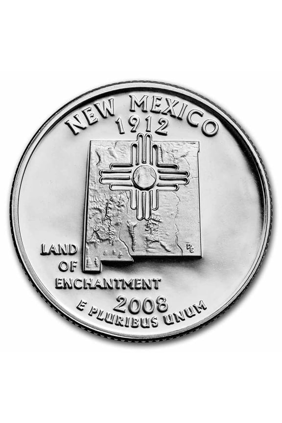 2008-S New Mexico State Quarter Gem Proof (Silver)