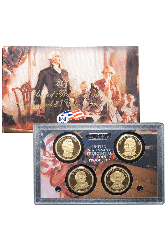 2008-S U.S. Presidential Proof Set Monroe Adams Jackson Van Buren