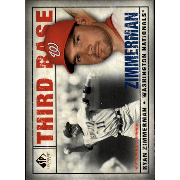 2008 SP Legendary Cuts #75 Ryan Zimmerman MLB Baseball Trading Card