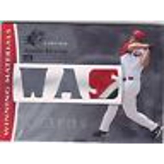 2008 SPx Winning Materials Limited Patch Team Initials #AK Austin Kearns Patch /50 MLB Baseball Trading Card