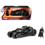 Jada Toys DC Comics 2008 The Dark Knight Batmobile with Batman Figure; 124 Scale Metals Die-Cast Collectible Vehicle