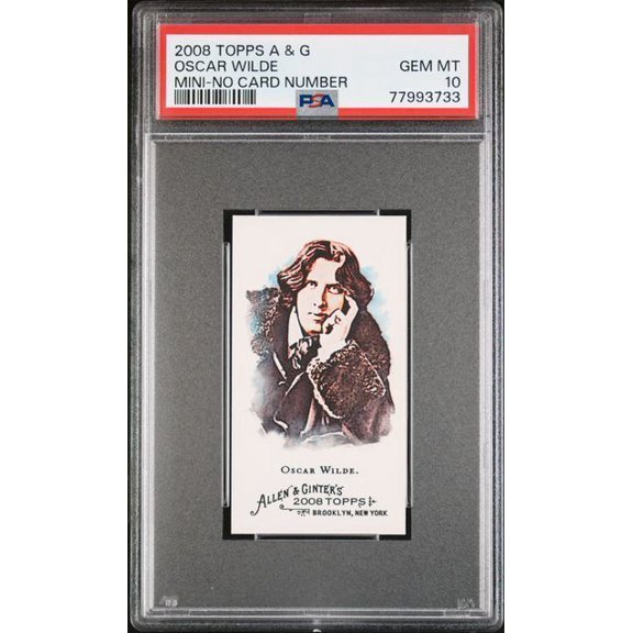 2008 Topps Allen & Ginter Oscar Wilde Mini No Card Number PSA 10