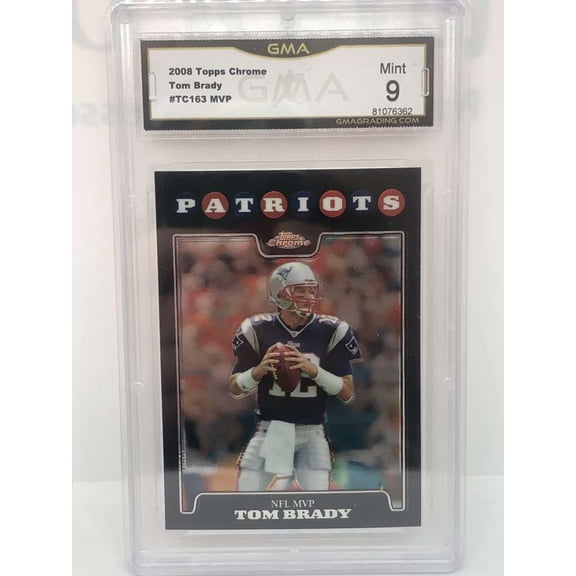 2008 Topps Chrome MVP #TC163 Tom Brady New England Patriots GMA 9