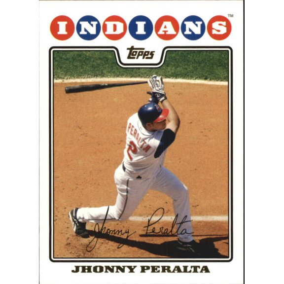 2008 Topps Gold Foil #336 Jhonny Peralta MLB Baseball Trading Card