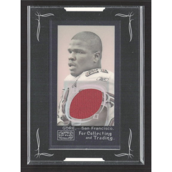 2008 Topps Mayo Frank Gore #R-FG Game-Worn Jersey Relic