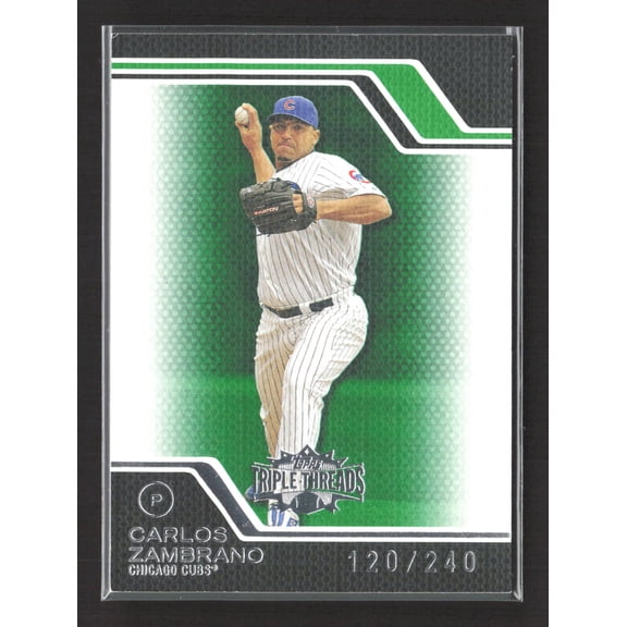 2008 Topps Triple Threads Carlos Zambrano #249 Emerald /240