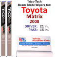 thumbnail image 1 of 2008 Toyota Matrix Beam Blade Wipers (Set of 2), 1 of 3