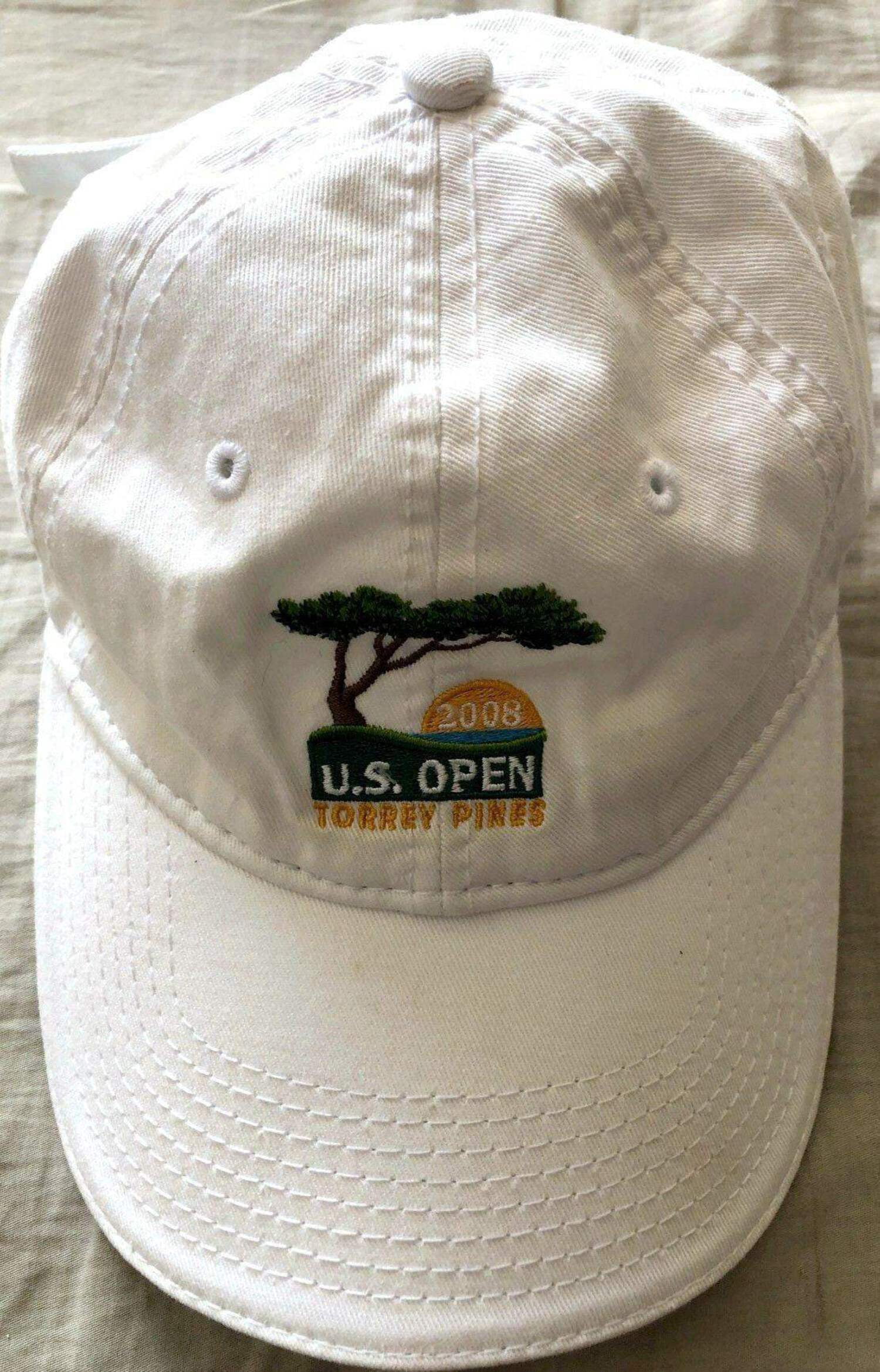 2008 US Open golf tournament USGA cap or hat Tiger Woods Wins 14th Major