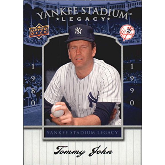 2008 Upper Deck Yankee Stadium Legacy Collection Box Set #62 Tommy John MLB Baseball Trading Card