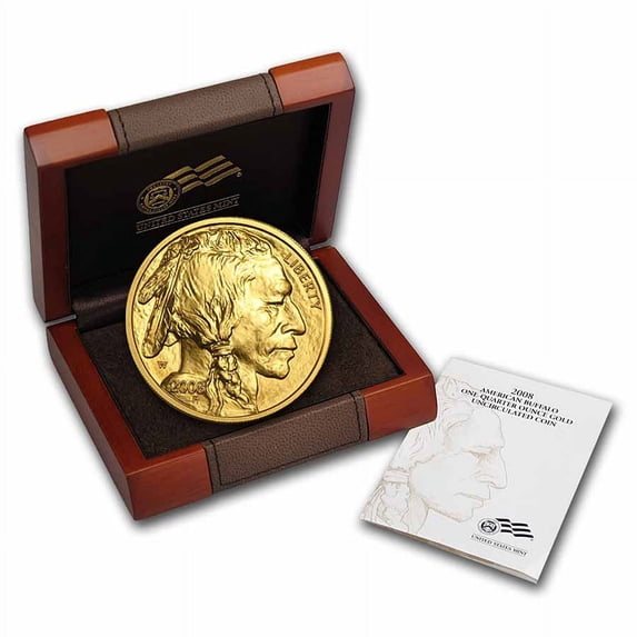 2008-W 1/4 oz Gold Buffalo BU (w/Box & COA)