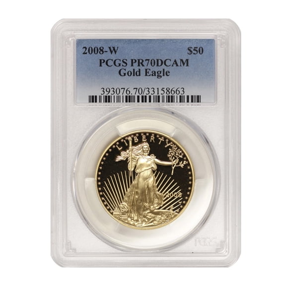 2008-W $50 Gold Eagle PCGS PR70 Deep Cameo U.S. Mint Coin