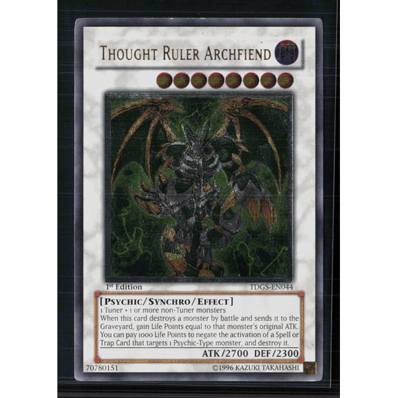 2008 Yu-Gi-Oh! The Duelist Genesis Thought Ruler Archfiend Ultimate Rare 1st Edition