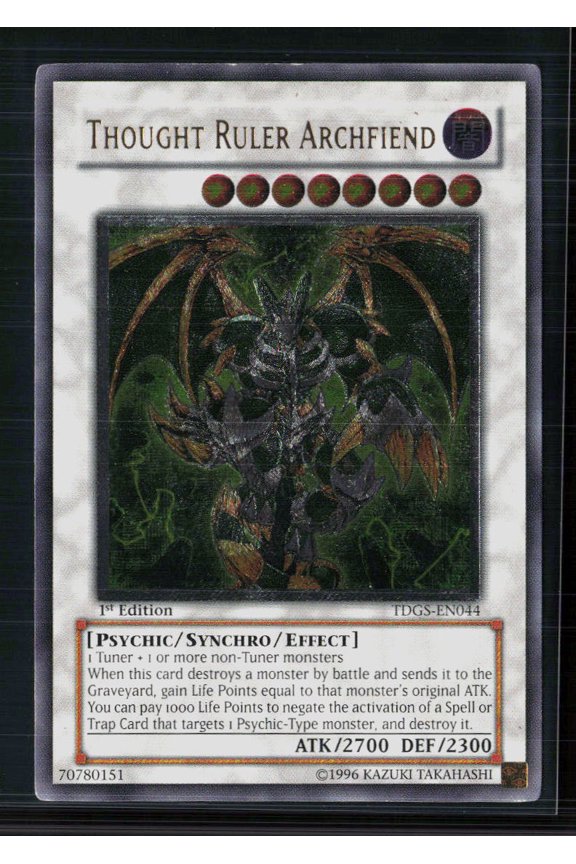 2008 Yu-Gi-Oh! The Duelist Genesis Thought Ruler Archfiend Ultimate Rare 1st Edition