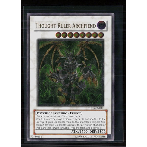 2008 Yu-Gi-Oh! The Duelist Genesis Thought Ruler Archfiend Ultimate Rare Synchro 1st Edition