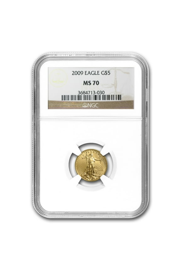 2009 1/10 oz American Gold Eagle MS-70 NGC