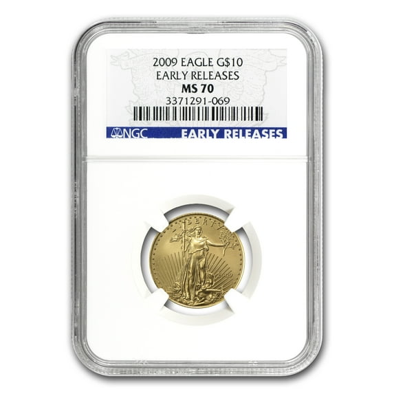 2009 1/4 oz American Gold Eagle MS-70 NGC (Early Releases)