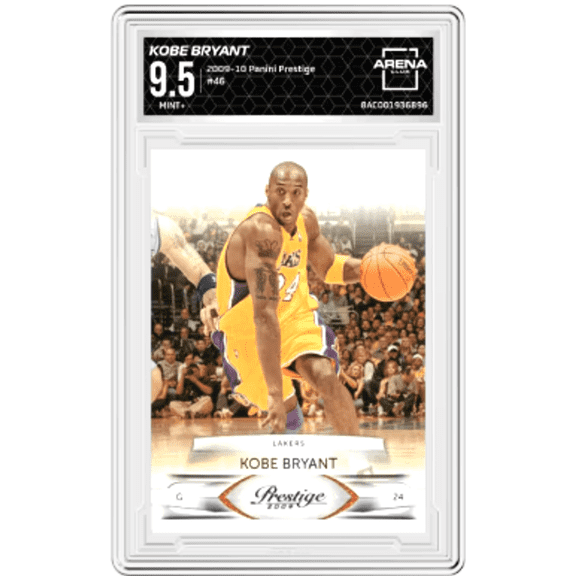 Graded 2009 Panini Prestige Kobe Bryant #46 Arena Club 9.5 Lakers Basketball Card
