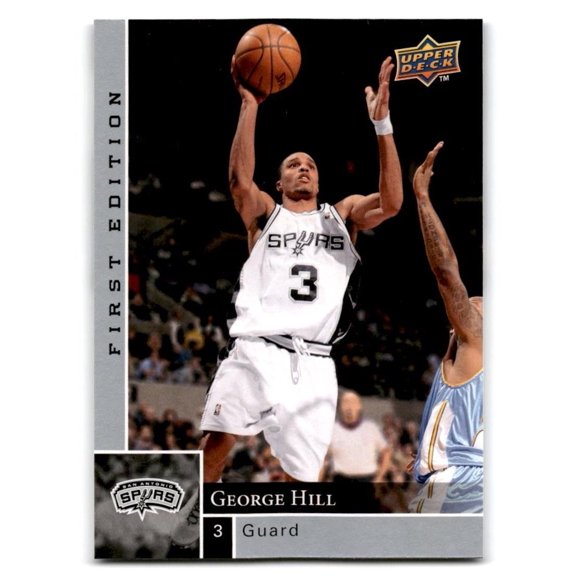 2009-10 Upper Deck First Edition George Hill #158 Basketball Card San Antonio Spurs NBA BASKETBALL Trading Card