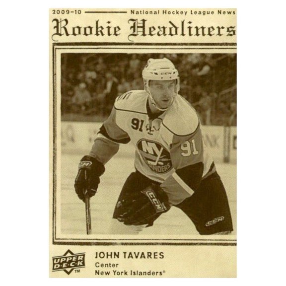2009-10 Upper Deck Rookie Headliners RH27 John Tavares New York Islanders Hockey Card