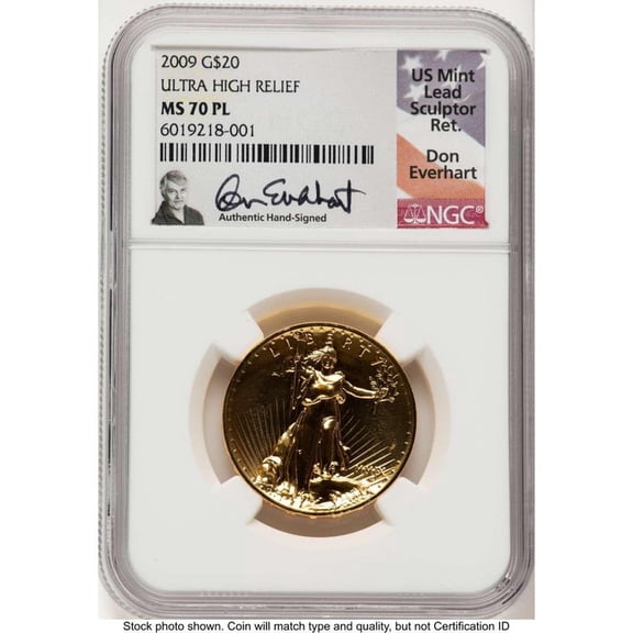 2009 $20 Gold High Relief Coin NGC MS70 One-Ounce Gold Ultra Twenty Dollar - HAT784167002
