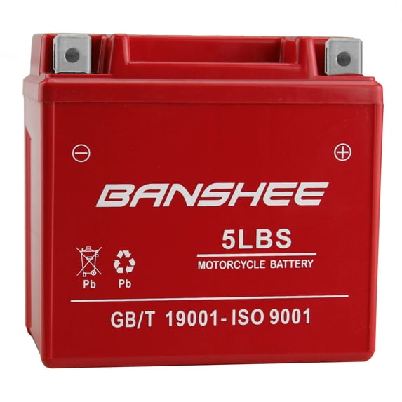Banshee YTX5L-BS Motorcycle Battery, Compatible with 2009 - 2008 Beta 400 RR