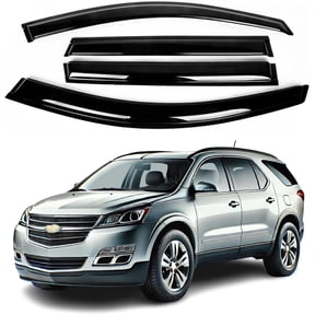 2009 2010 2011 2012 2013 2014 2015 2016 2017 Safe Window Visor Set - Sun, Rain, and Vent Protection, 4-Pieces Tape-On Window Deflector Guard Kit, 2mm-Thick